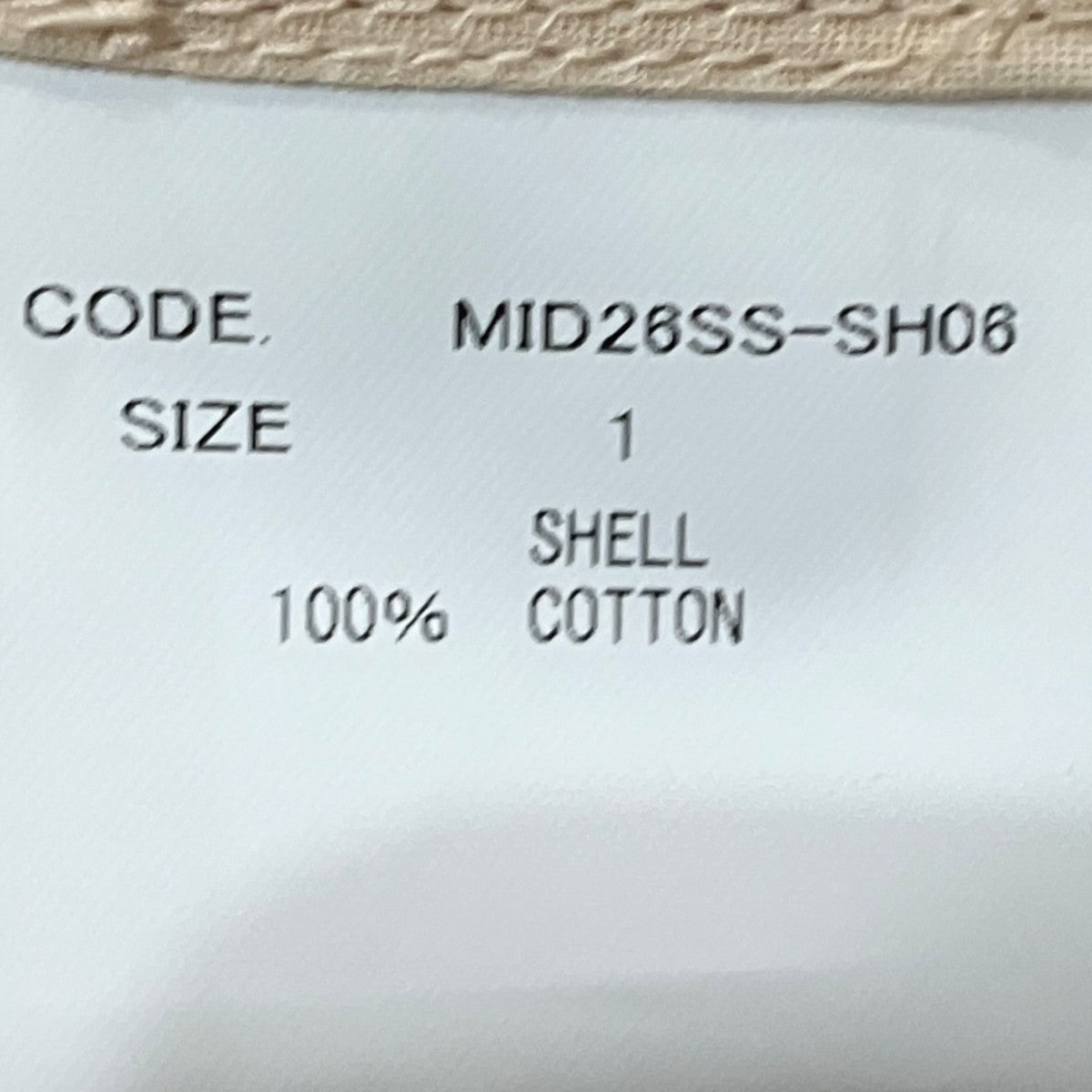 ORGANDY SHIRTmid26ss-sh06