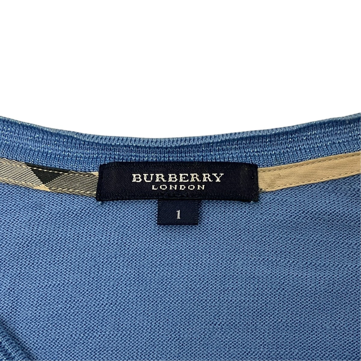 BURBERRY VネックボタンニットFB-324-720-22 古着・中古-4枚目のアイテム画像