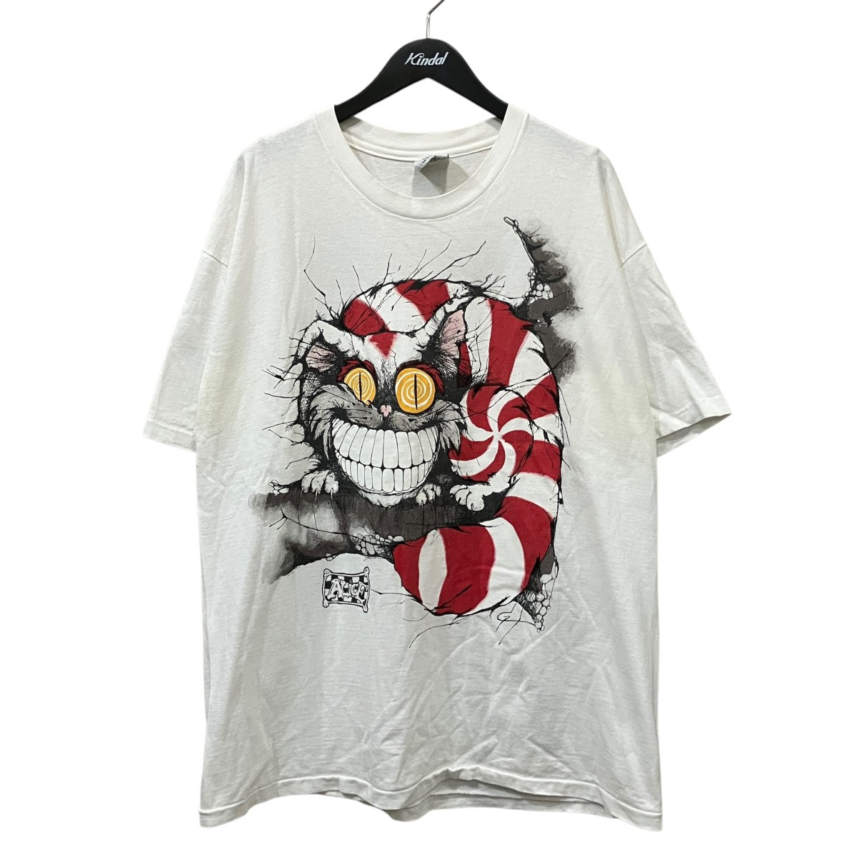 不思議の国のアリスシャチ猫プリントTシャツ