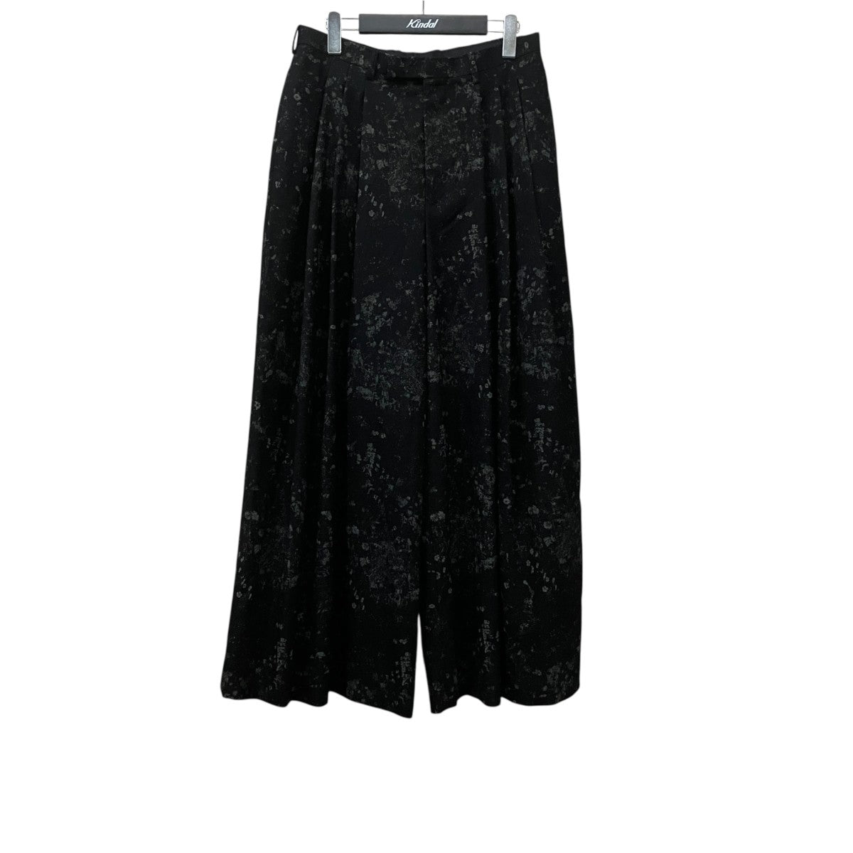 SMALL FLOWER 3TUCK WIDE SLACKS