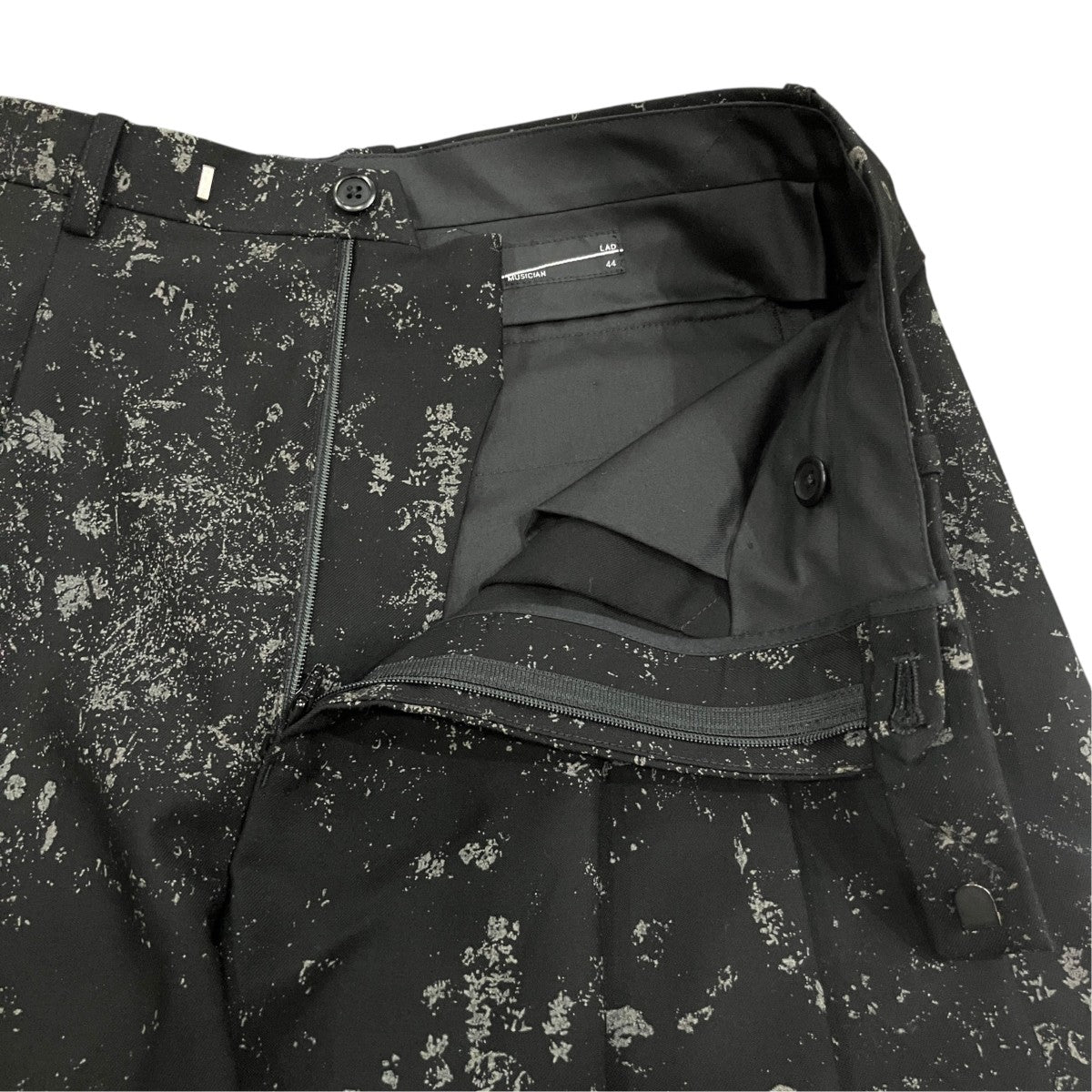 SMALL FLOWER 3TUCK WIDE SLACKS
