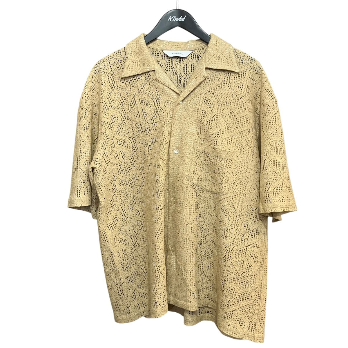 LOVE ＆ PEACE LACE OC H S SHIRTレースオープンカラーシャツ24SS-SY5-001