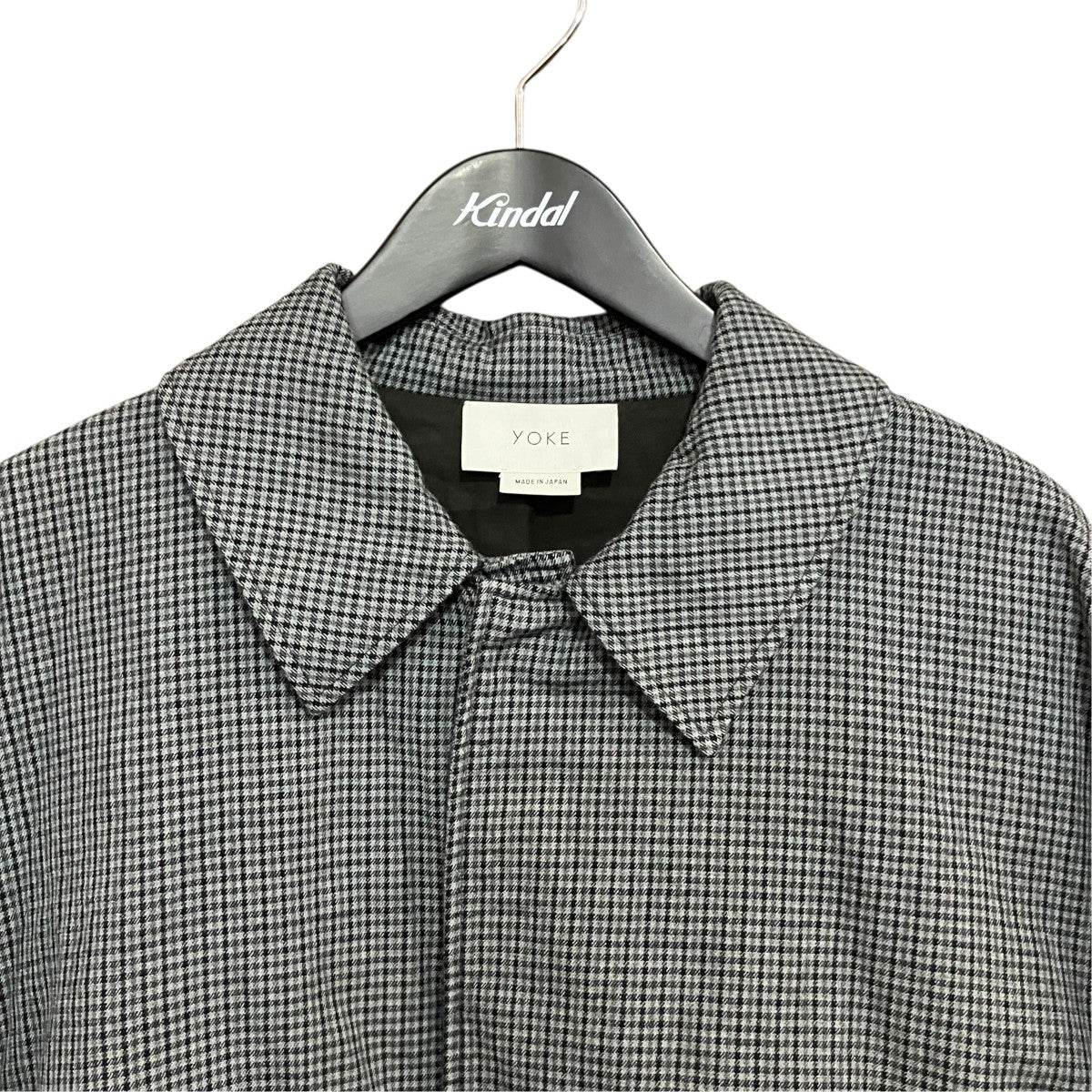 3WAYチェックコートYK19AW0046C ｢ 3WAY BAL COLLAR SHARE COAT｣