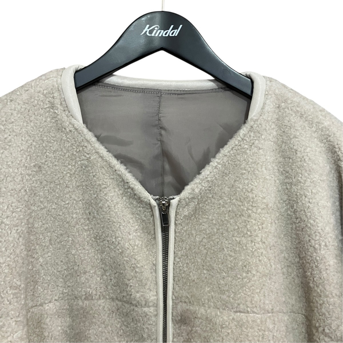 ノーカラージップボアジャケットST.286 ｢COMBINED SLEEVE BOA JACKET｣