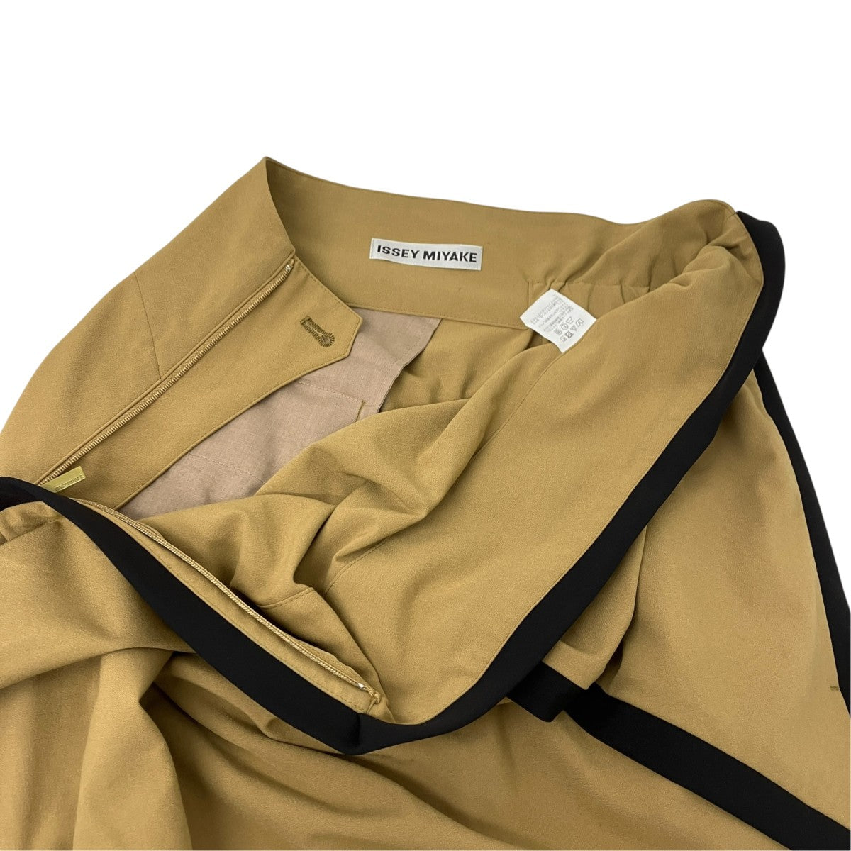 ISSEY MIYAKE 変形バイカラースカート 古着・中古-4枚目のアイテム画像