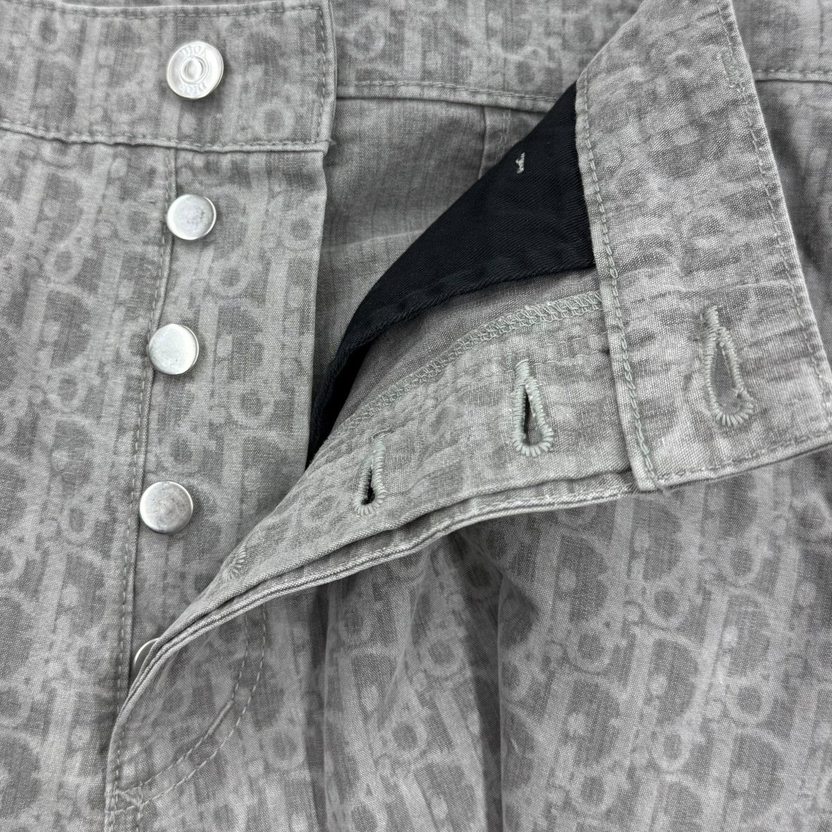 総柄パンツ513D191A3001 oblique cotton pants