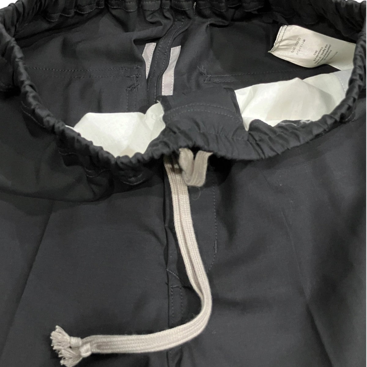 RICK OWENS ドローストリングスリムロングパンツ 古着・中古-4枚目のアイテム画像