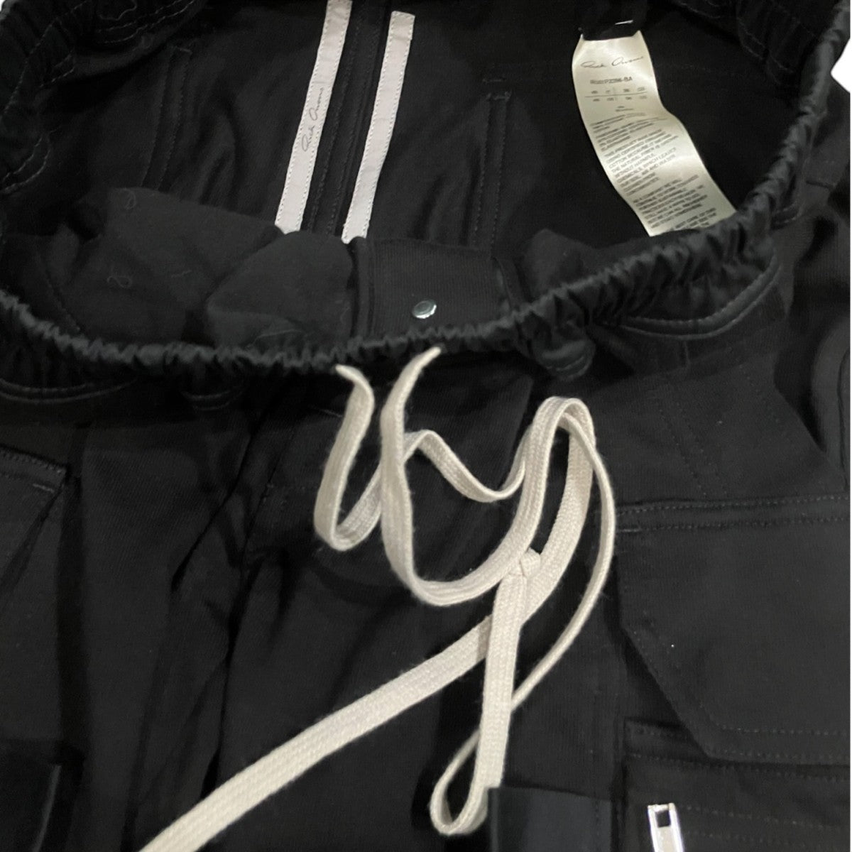 RICK OWENS ドローストリングマストドンカーゴスウェットパンツ 古着・中古-4枚目のアイテム画像