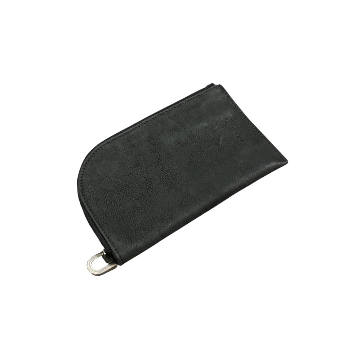 RICK OWENS ヌバックレザーネックウォレット 古着・中古-1枚目のアイテム画像