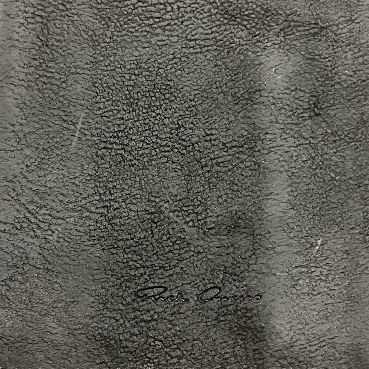 RICK OWENS ヌバックレザーネックウォレット 古着・中古-5枚目のアイテム画像