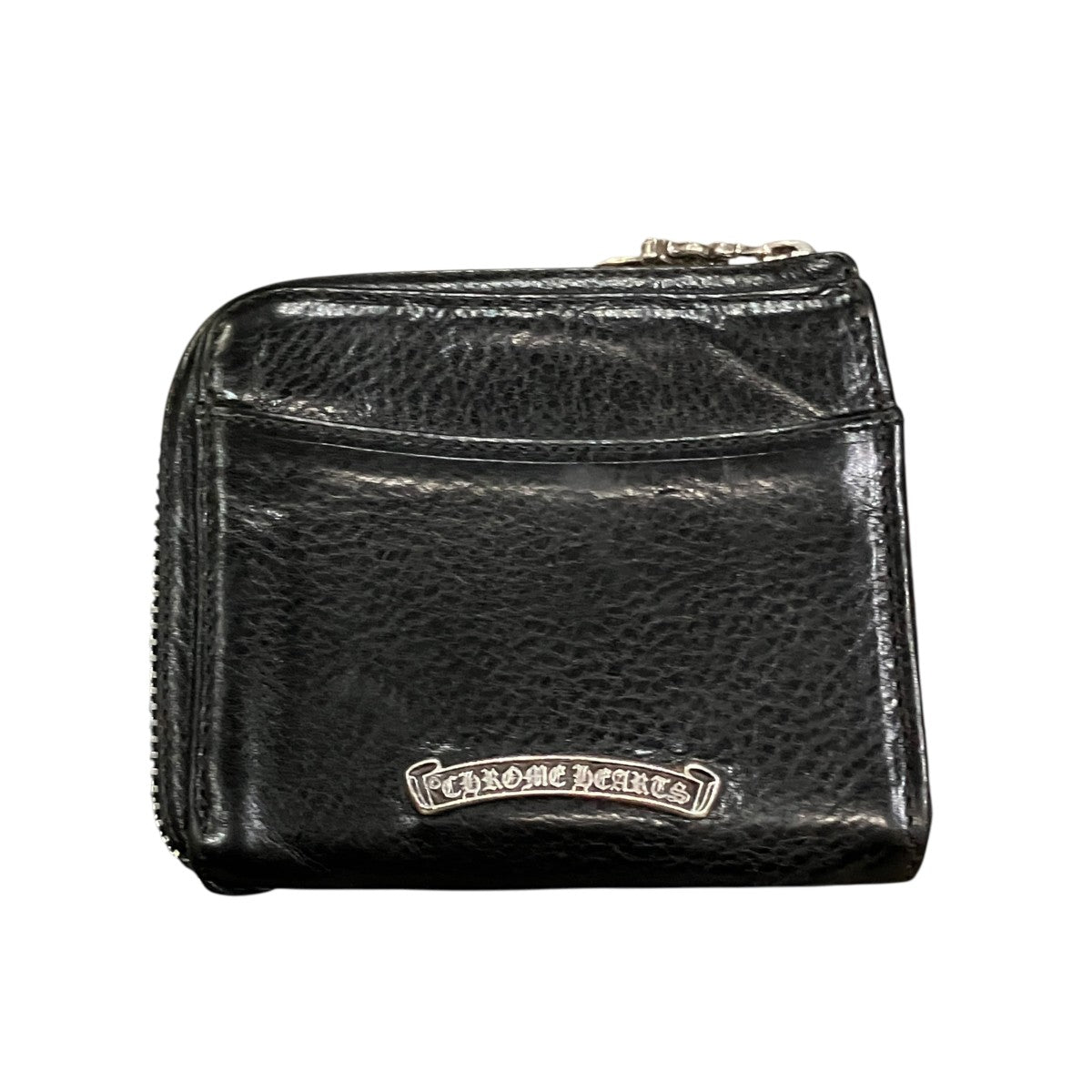 Filigree Cross Half Zip Leather Wallet