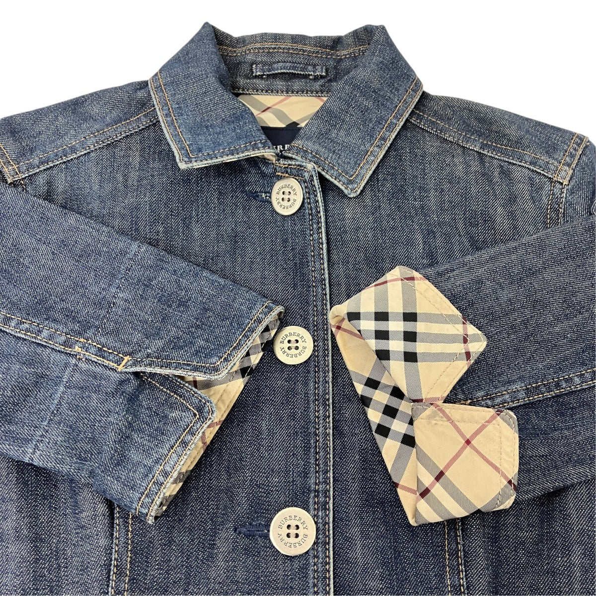 BURBERRY LONDON デニムジャケット 古着・中古-4枚目のアイテム画像