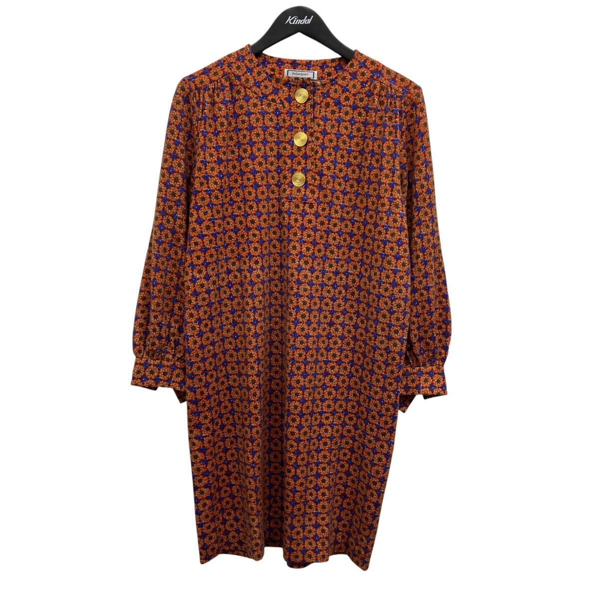 Yves Saint Laurent 花柄ワンピース 古着・中古-1枚目のアイテム画像
