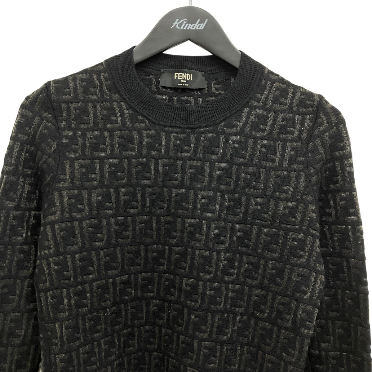 FENDI ズッカ柄ニット 古着・中古-3枚目のアイテム画像
