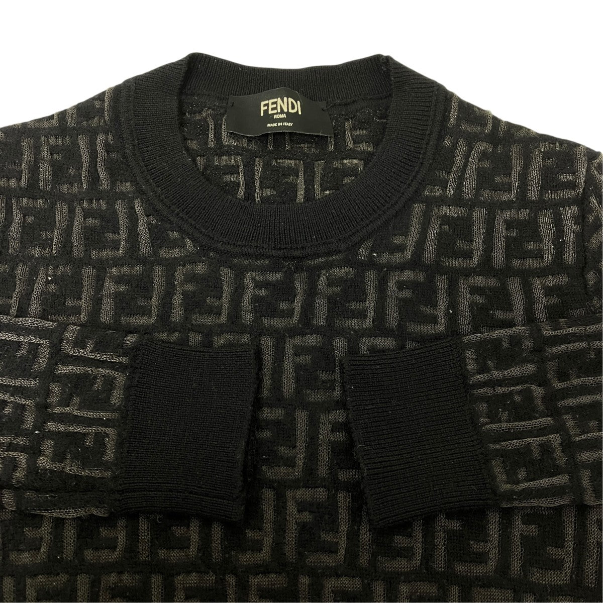 FENDI ズッカ柄ニット 古着・中古-4枚目のアイテム画像