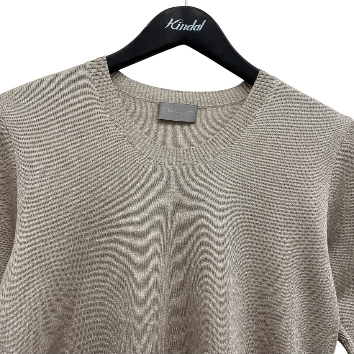 MONCLER GIROCOLLO TRICOT 半袖ニット 古着・中古-3枚目のアイテム画像