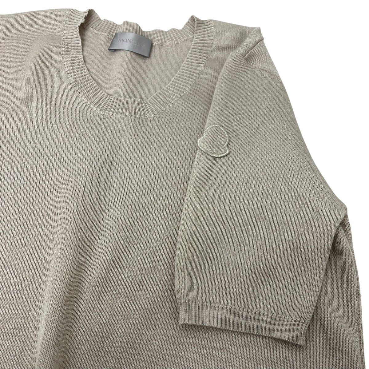 MONCLER GIROCOLLO TRICOT 半袖ニット 古着・中古-4枚目のアイテム画像
