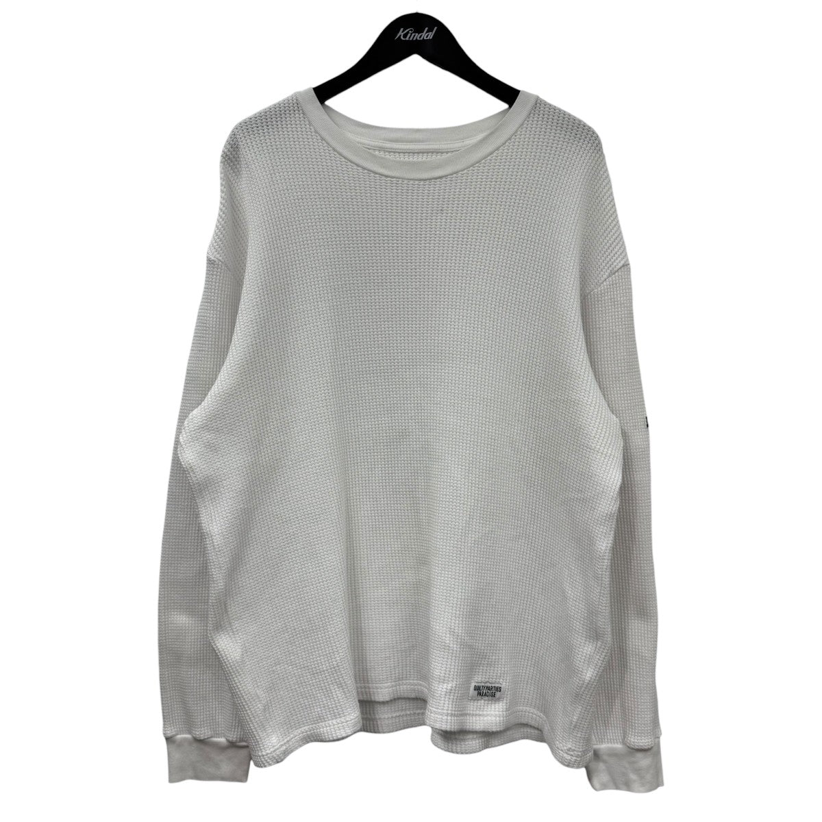 ロゴパッチワッフルロングスリーブTシャツ