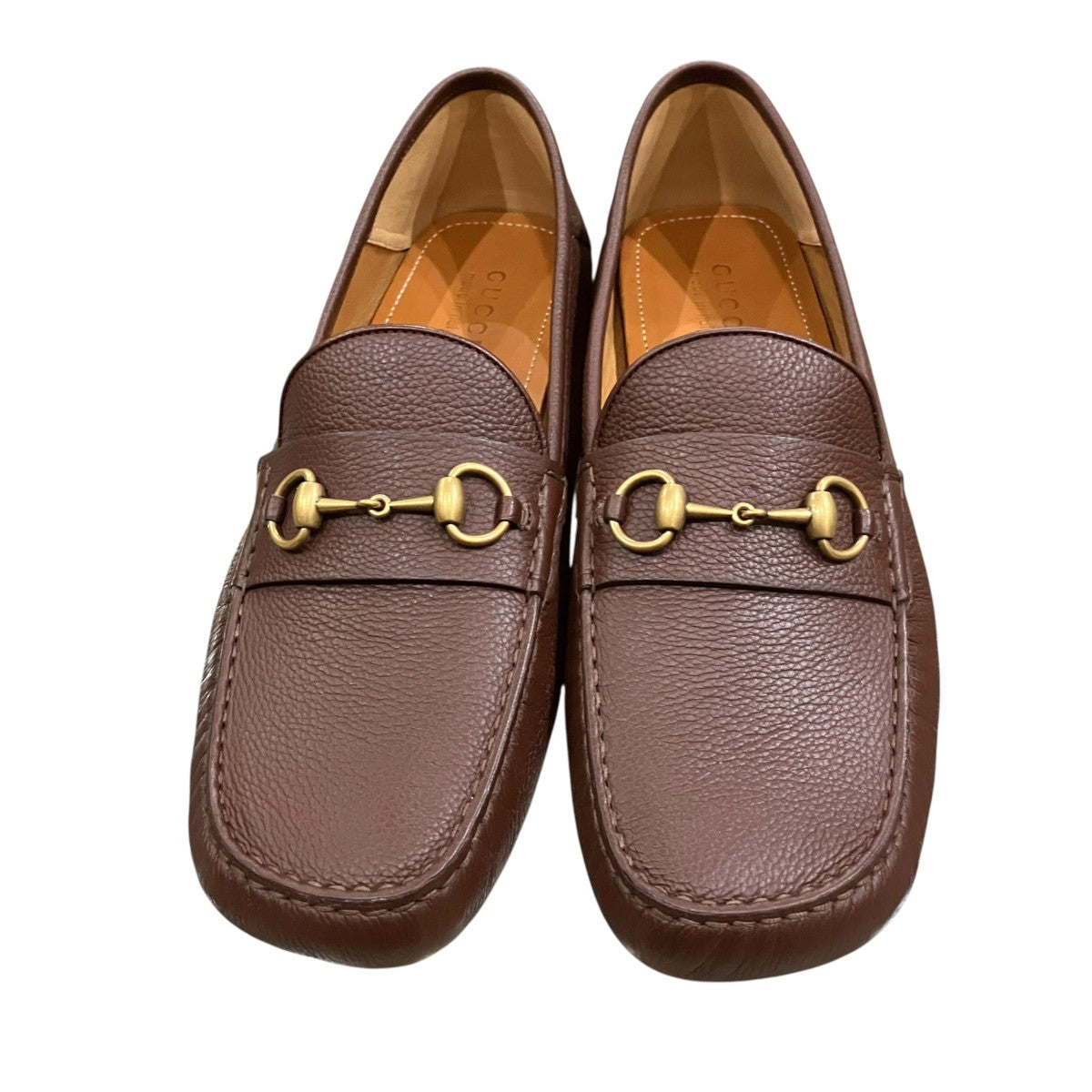 グッチ ミュール ビット 金具 ポインテッドトゥ レザー ブラウン 37 GUCCI(グッチ) ホーズビットレザーシューズ 548604 ブラウン サイズ 12
