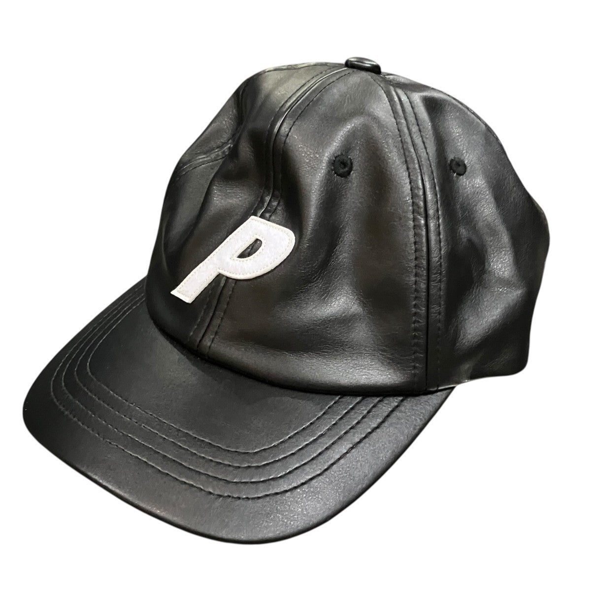 PALACE フェイクレザーキャップ 古着・中古-1枚目のアイテム画像
