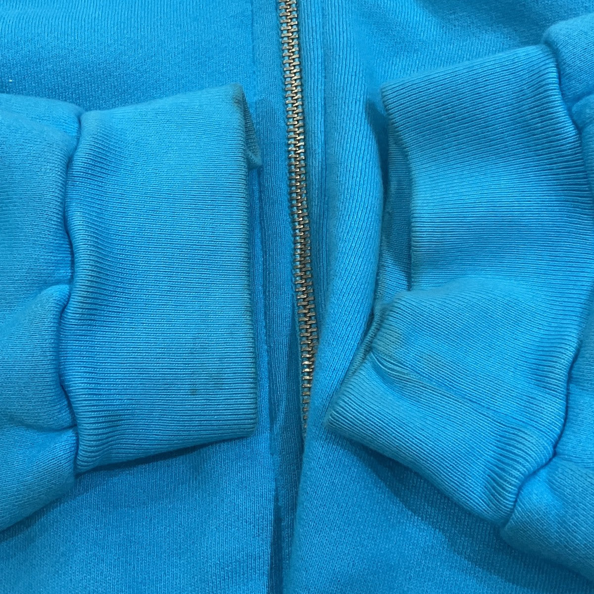 super blue zip hoodie