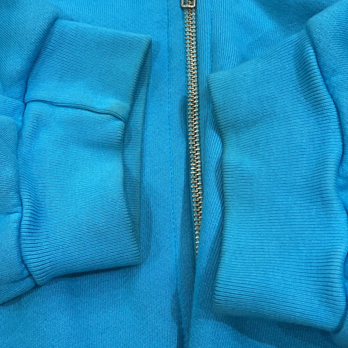 super blue zip hoodie