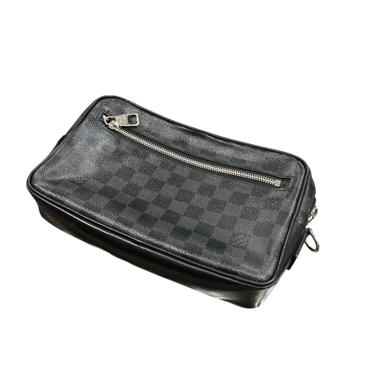 LOUIS VUITTON カサイ ダミエ・グラフィットクラッチバッグ 古着・中古-1枚目のアイテム画像
