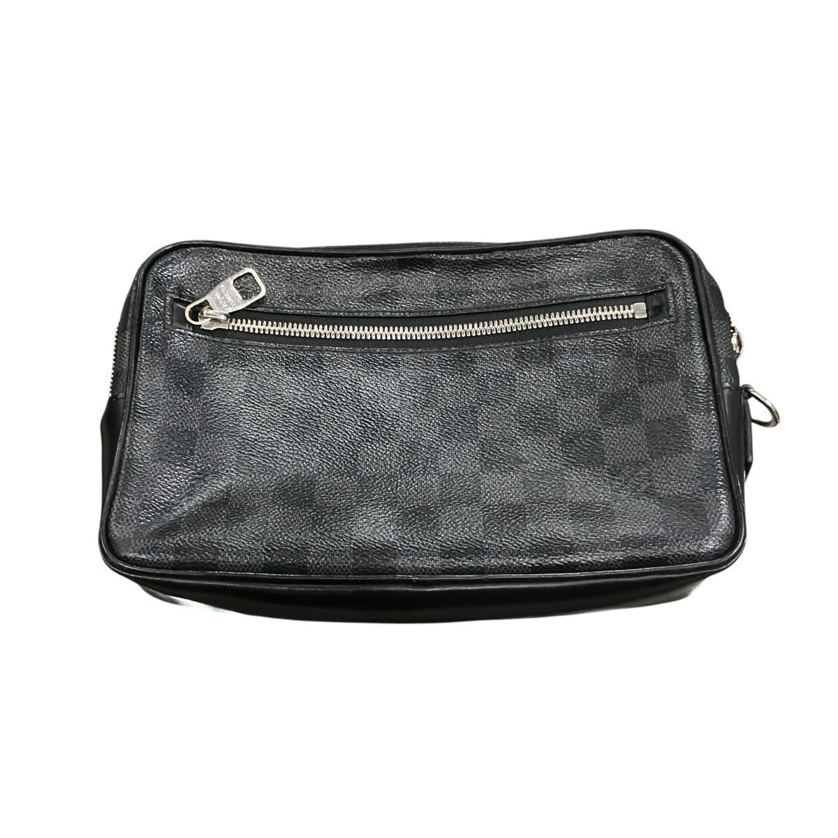 LOUIS VUITTON カサイ ダミエ・グラフィットクラッチバッグ 古着・中古-2枚目のアイテム画像