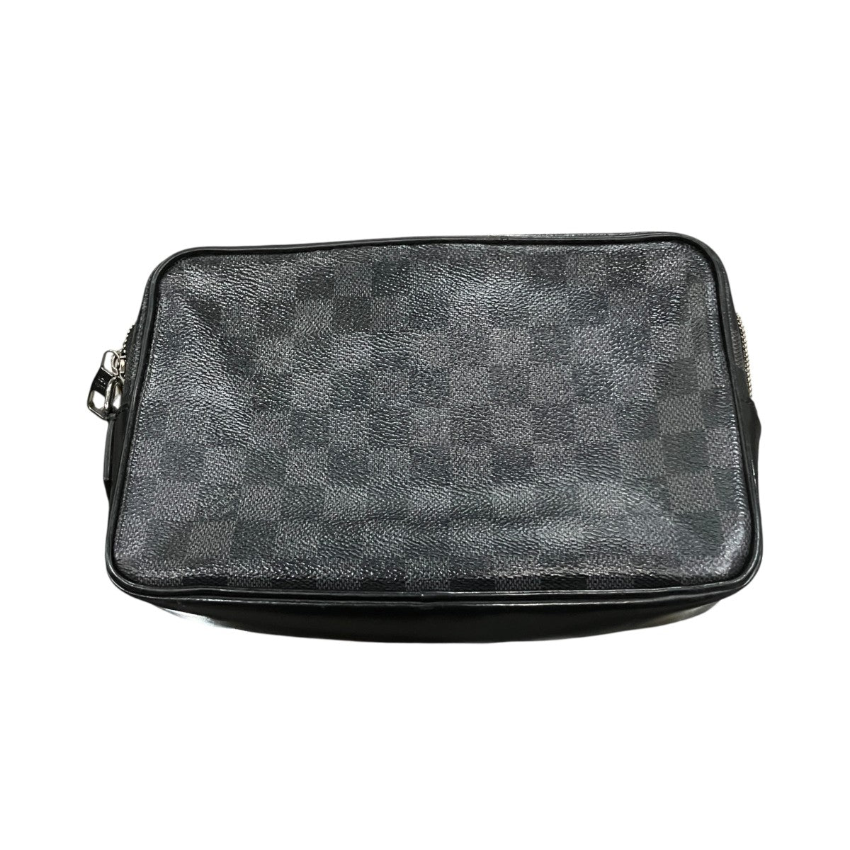 LOUIS VUITTON カサイ ダミエ・グラフィットクラッチバッグ 古着・中古-4枚目のアイテム画像