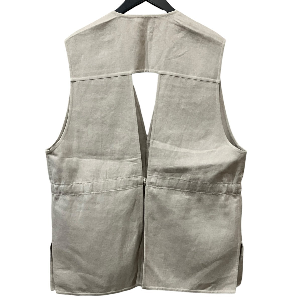 26SSCotton Linen Rever Pocket Vest