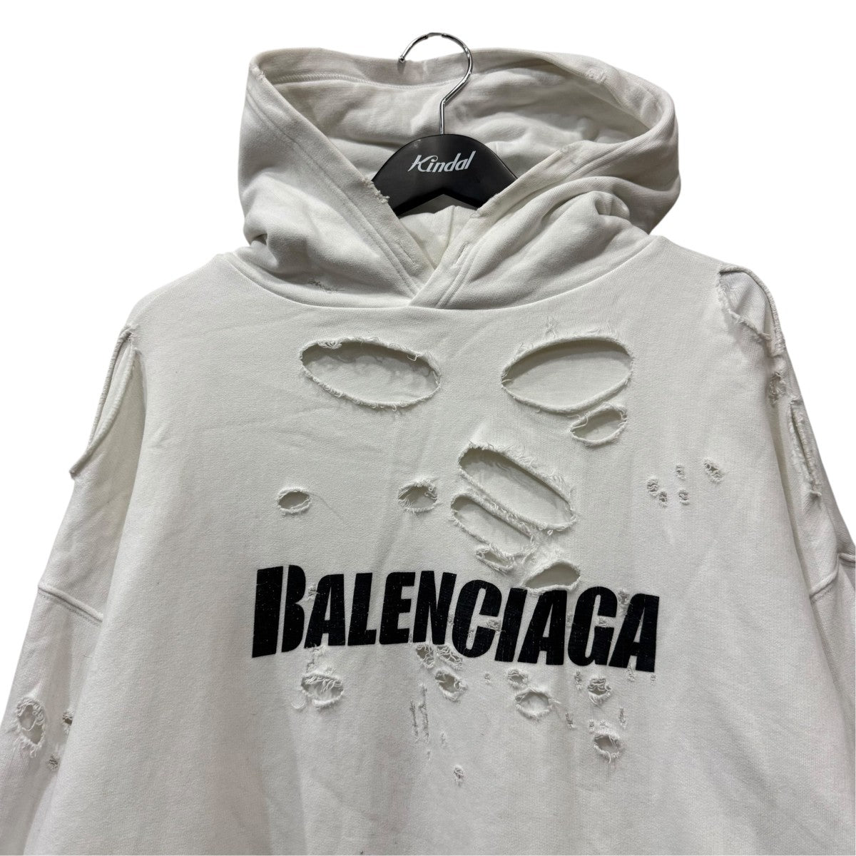 BALENCIAGA(バレンシアガ) Caps Destroyed Hoodieダメージ加工 プル