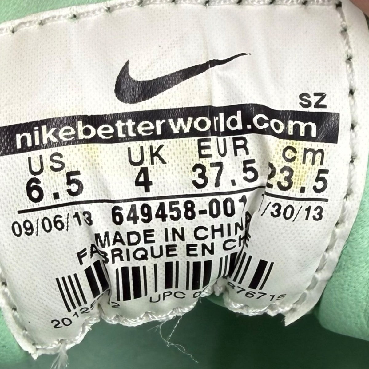 NIKE ローカットスニーカー649458-001 古着・中古-7枚目のアイテム画像