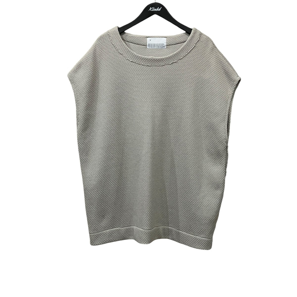 Honey Comb Quarter Gauge Vest ノースリーブニット