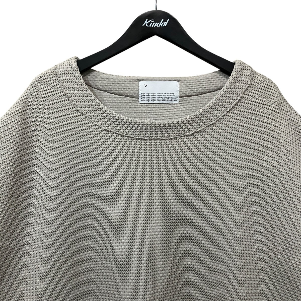 Honey Comb Quarter Gauge Vest ノースリーブニット