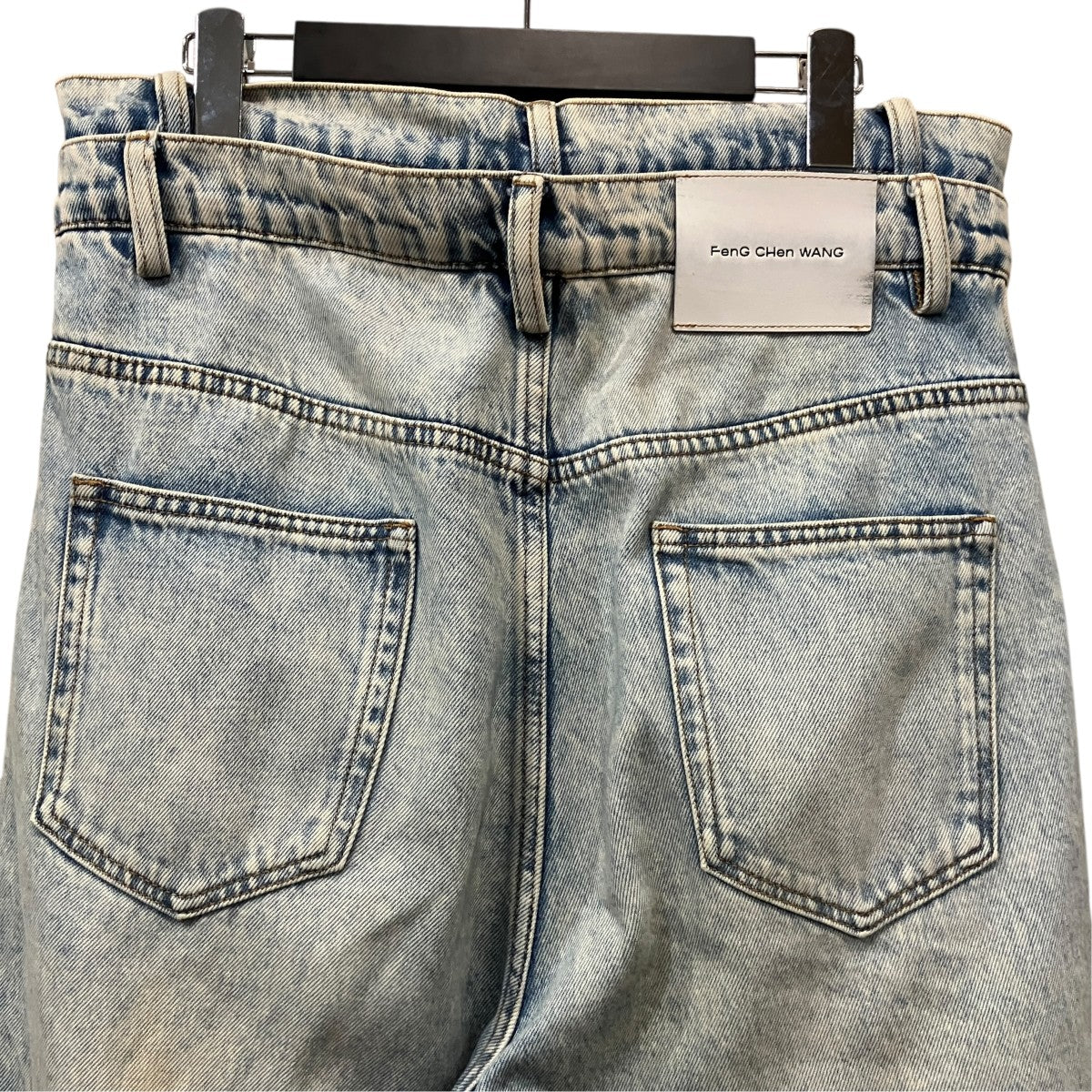 DOUBLE WAISTED DENIM デニムパンツ