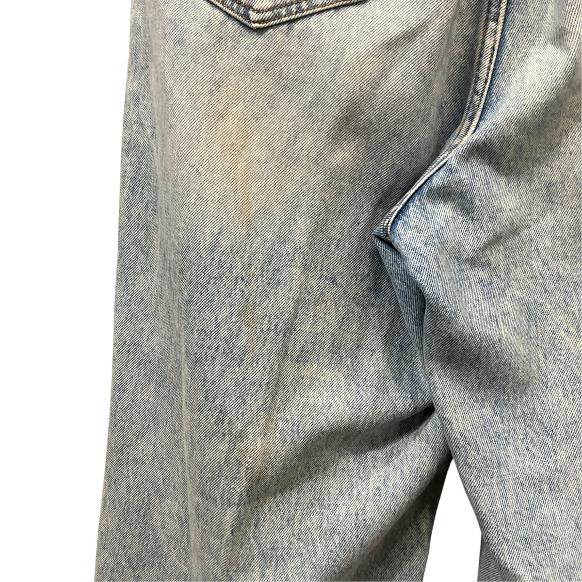DOUBLE WAISTED DENIM デニムパンツ