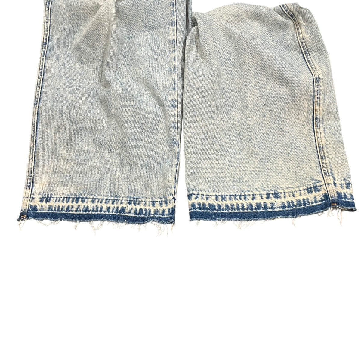 DOUBLE WAISTED DENIM デニムパンツ