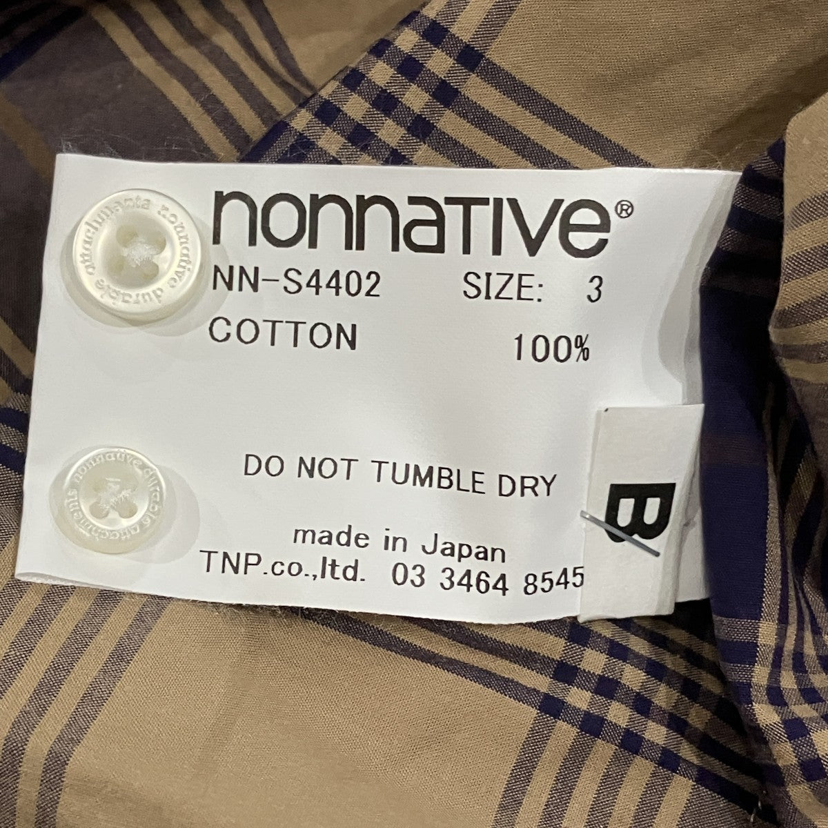 nonnative オンブレシャツ 古着・中古-5枚目のアイテム画像
