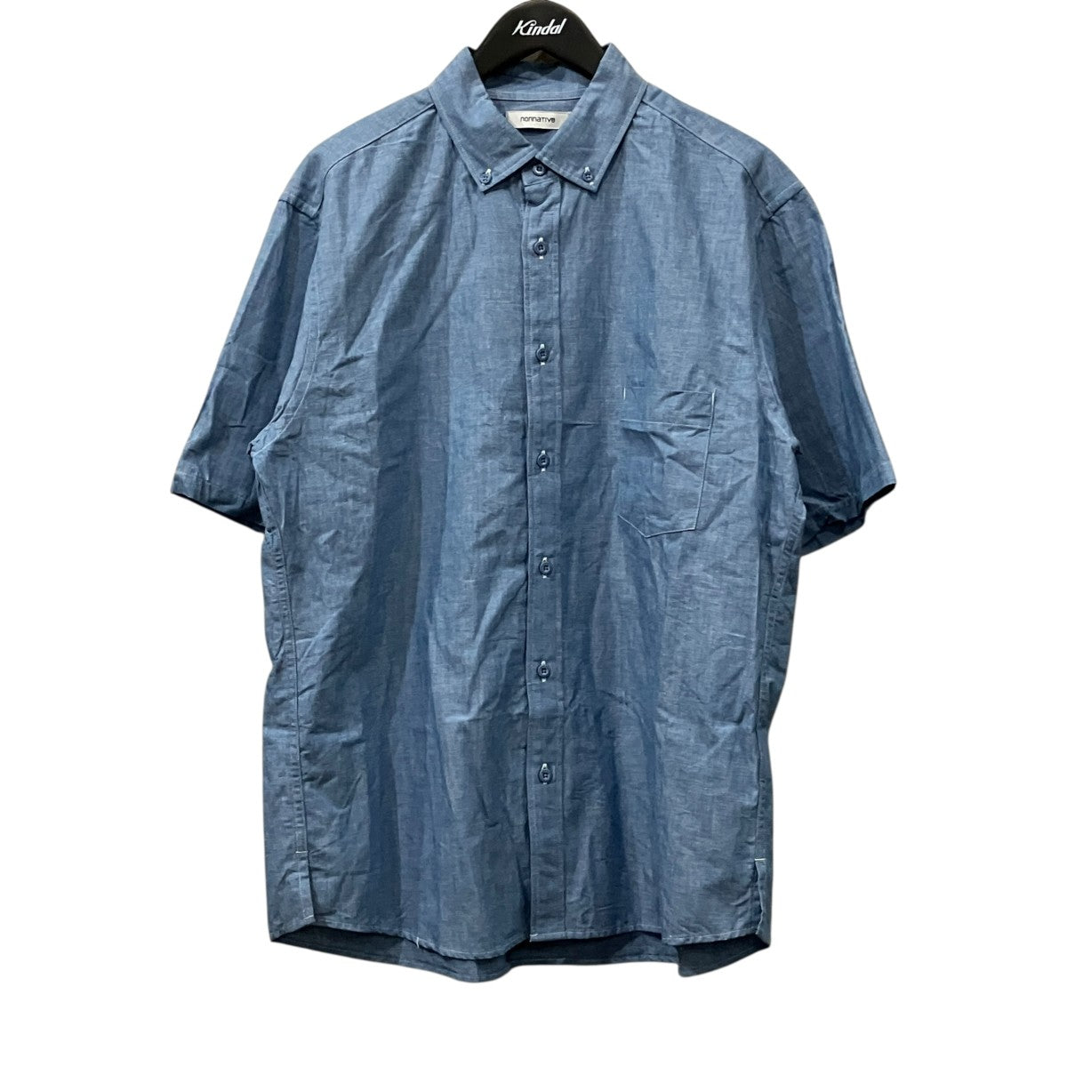 STRANGER L／S SHIRT LINEN OXFORD DK ボタンダウンシャツ