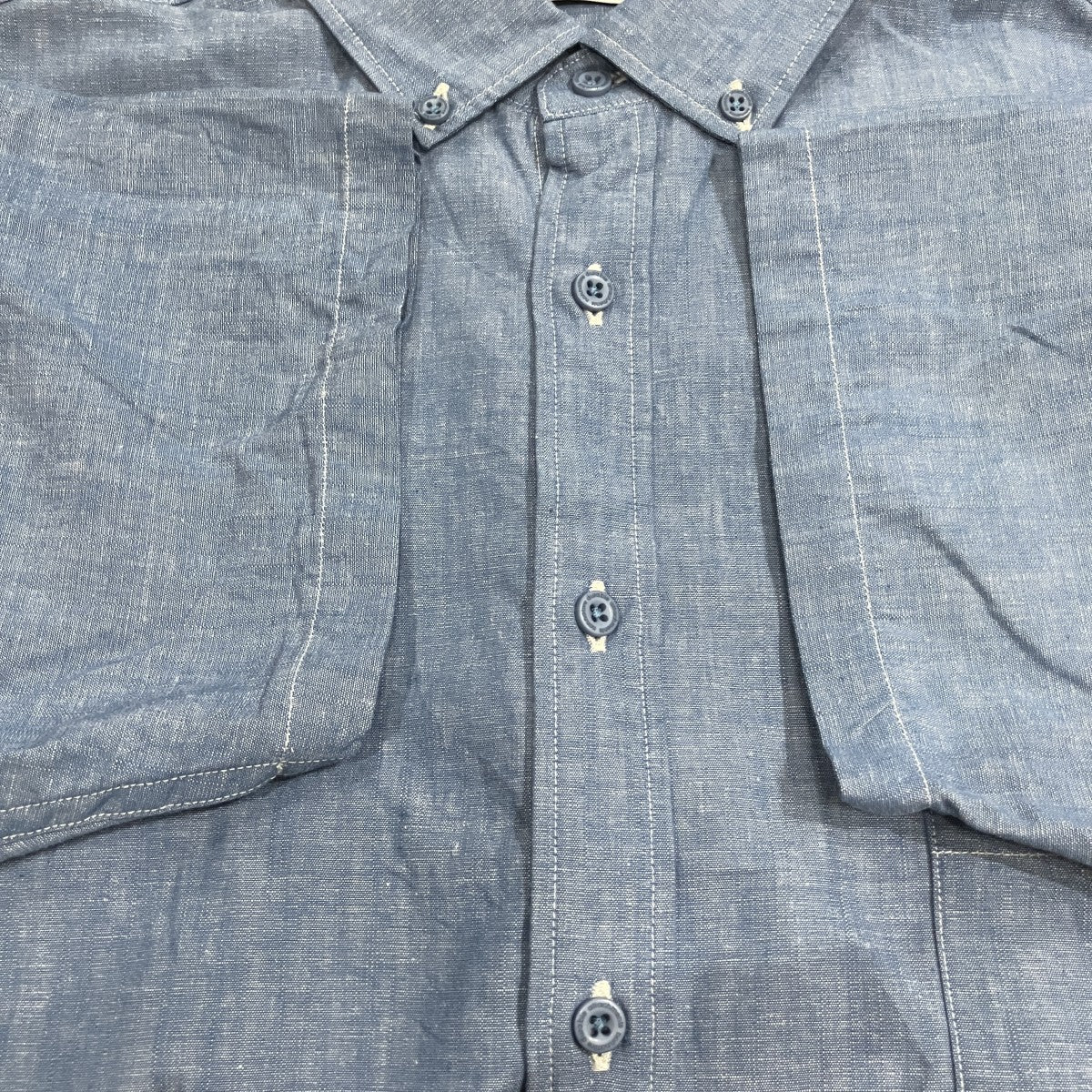 STRANGER L／S SHIRT LINEN OXFORD DK ボタンダウンシャツ