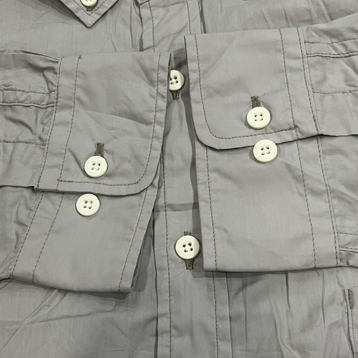 コットン刺繍シャツ NN-S4601 DWELLER B．D． L／S SHIRT