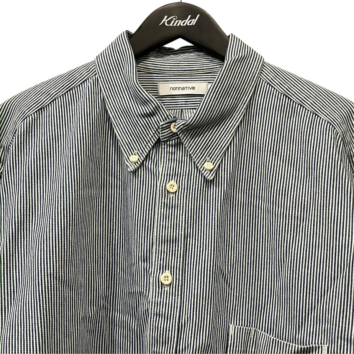 コットンストライプ NN-S4403 DWELLER L／S B．D． SHIRT COTTON 10oz HICKORY