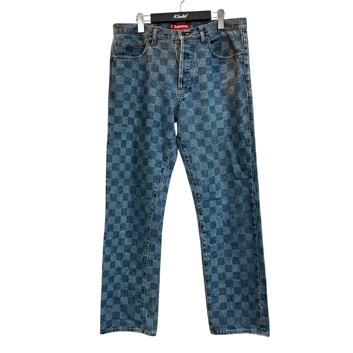 Supreme Regular Jean Washed Checkerboardデニムパンツ
