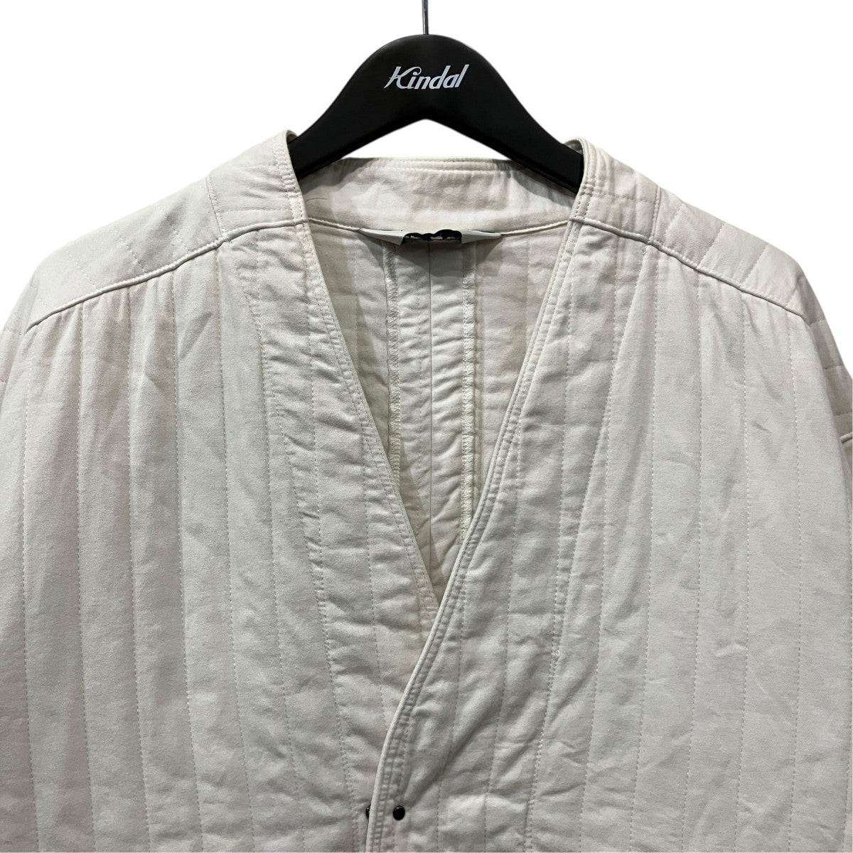 ANCELLM キルティングカバーオールanc-jk20 QUILTING COLLARLESS JACKET 古着・中古-3枚目のアイテム画像