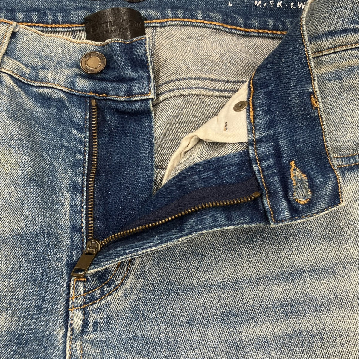 Saint Laurent Paris D02スキニーデニムパンツ434226 古着・中古-5枚目のアイテム画像