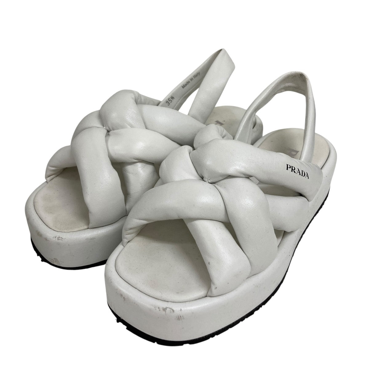 PRADA パテッドサンダル 古着・中古-1枚目のアイテム画像