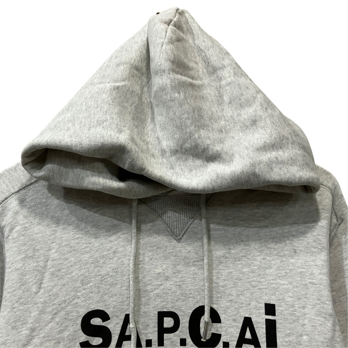 sacai×A．P．C． HOODIE TAIYO コットンサイドジップパーカー 古着・中古-3枚目のアイテム画像