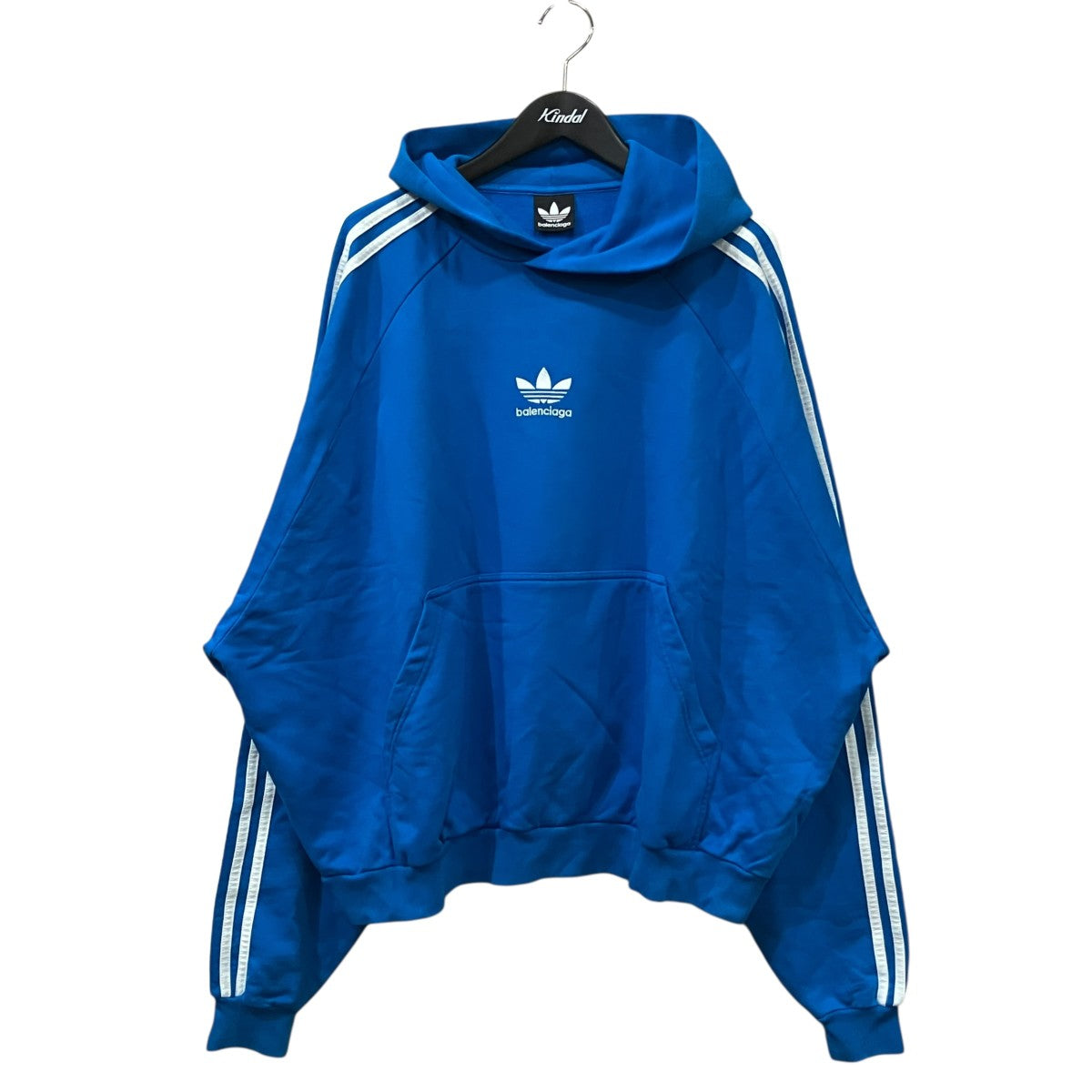 BALENCIAGA×adidas 3ストライプロゴ刺繍パーカー729322 古着・中古-1枚目のアイテム画像