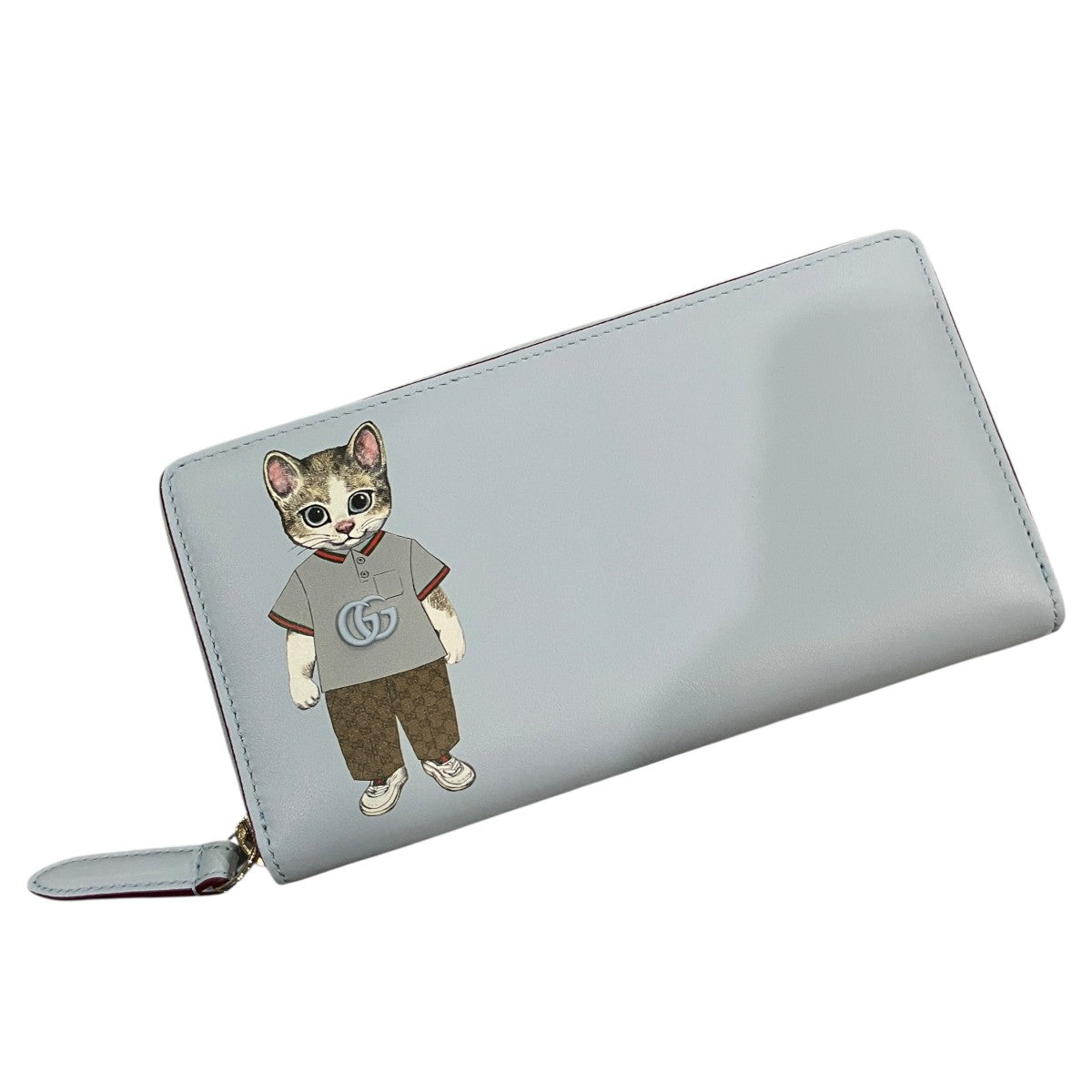GGキャットレザーロングウォレット847918