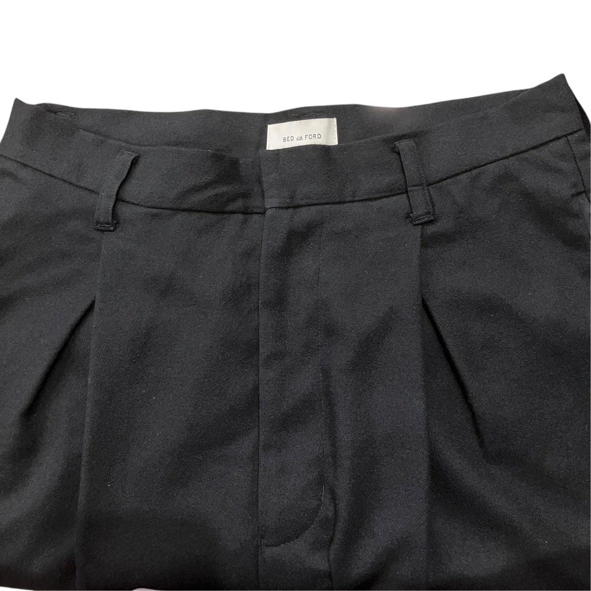 BED J．W． FORD ウールワイドテーパードパンツ18AW-B-PT04 古着・中古-3枚目のアイテム画像